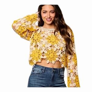 Available Oversized Cropped Boho Vibes Festival Dream One Size NWT Hippie Chic